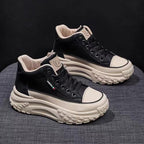 Damen Hohe Plateau Sneakers mit trendiger Silhouette und rutschfester Sohle
