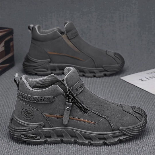 Damen Sportliche High-Top Sneakers mit praktischem Reißverschluss und isolierendem Innenfutter R&B