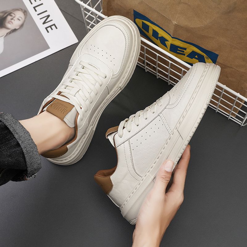 Damen Leder Sneakers mit modischem Design und atmungsaktiver Sohle R&B