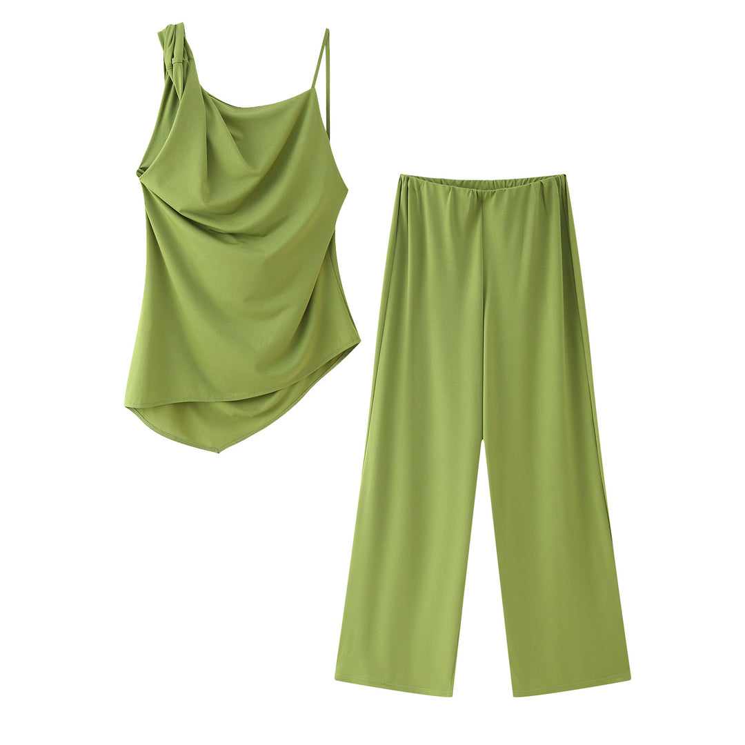 Damen Weite Palazzo-Hose mit elastischem Bund und fließendem Schnitt R&B