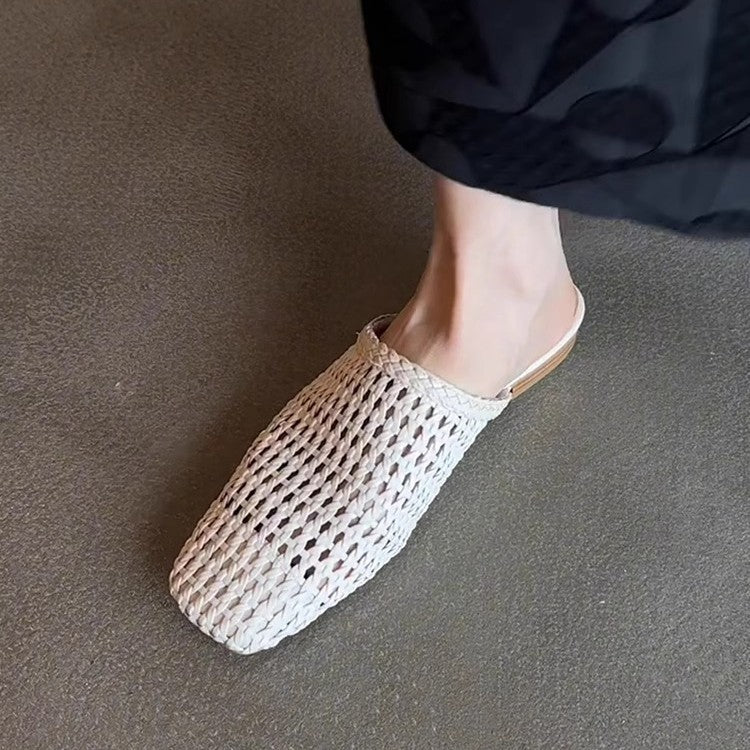 Damen Bequeme, handgewR&Bte Pantoletten in modernem Design R&B