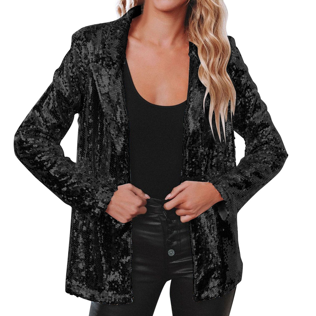 Damen Blazer mit Paillettenbesatz R&B