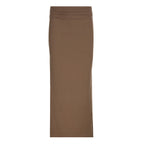 Damen Langarm Maxikleid mit elegantem Reißverschluss-Ausschnitt und figurbetontem Schnitt R&B
