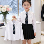 Mädchen elegante Bluse mit klassischem Kragen R&B