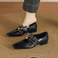 Damen elegante Slipper mit dekorativem Riemchendesign R&B