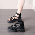 Damen Modische Sandalen mit innovativem Riemchen-Design