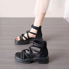 Damen Modische Sandalen mit innovativem Riemchen-Design