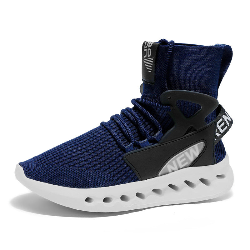 Damen Sportliche Lauf-Sneaker mit elastischem Strick-Obermaterial und rutschfester Sohle R&B