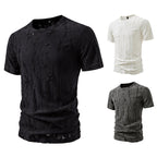 Herren T-Shirt mit strukturiertem Vintage-Design