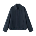 Damen modische Übergangsjacke mit edlem Stehkragen R&B