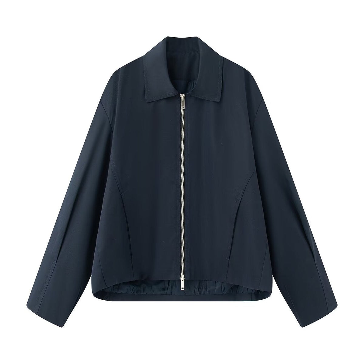 Damen modische Übergangsjacke mit edlem Stehkragen R&B