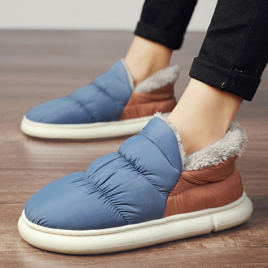Damen Warmgefütterte Slipper mit rutschfester Sohle R&B