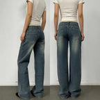 Damen Weit geschnittene Jeans mit entspannter Passform