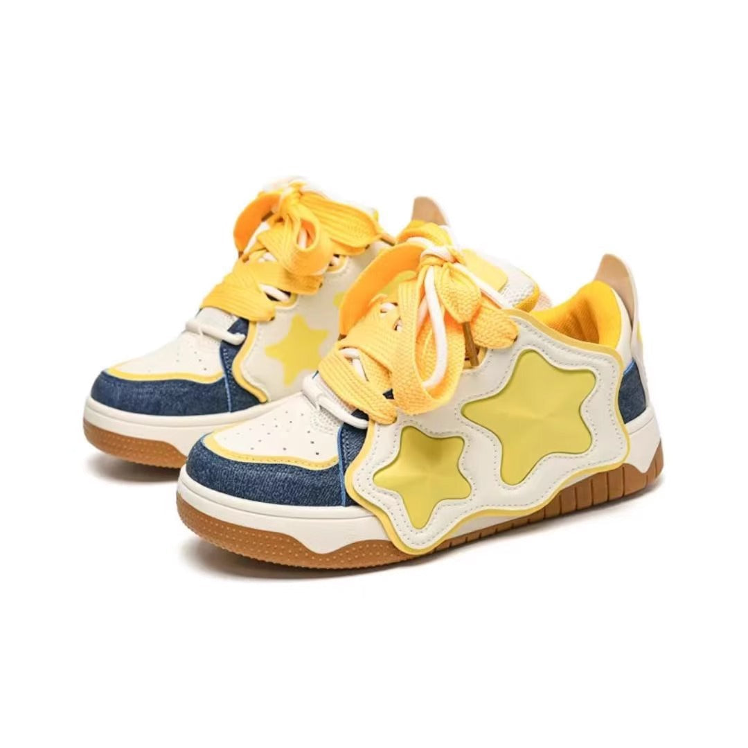Damen Sneakers mit auffälligem Sternenmotiv und komfortabler Dämpfung R&B