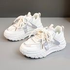 Damen trendige Chunky Sneaker mit dämpfendem Sohlenprofil und atmungsaktiver Oberfläche R&B