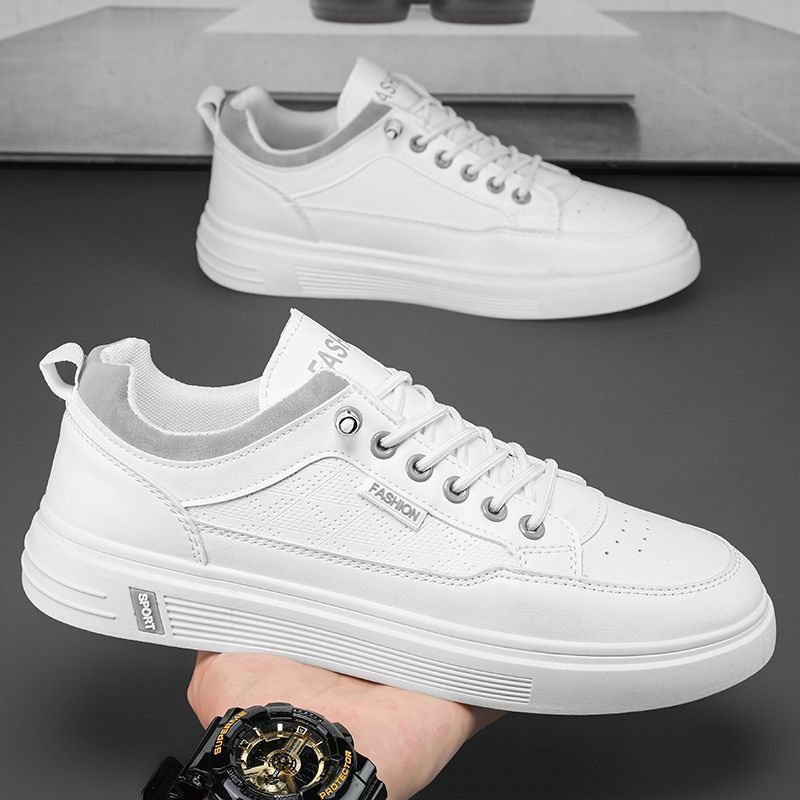 Damen Modische Sneakers mit hochwertiger Lederoberfläche und dämpfendem Fußbett