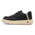 Damen Bequeme Sneaker mit modischem Lederdesign und rutschfester Sohle