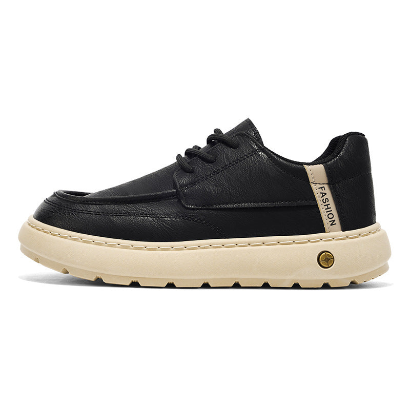 Damen Bequeme Sneaker mit modischem Lederdesign und rutschfester Sohle