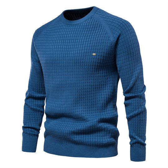 Herren strukturiertes Rundhals Sweatshirt mit modernem Design R&B