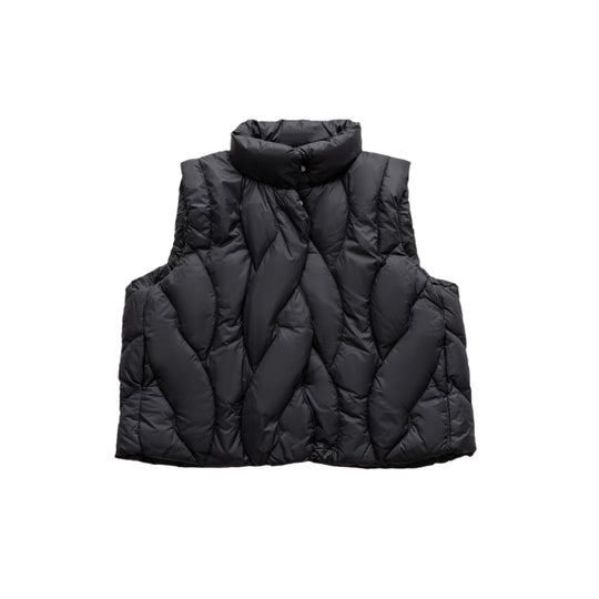 Damen stylische Steppweste mit hohem Kragen und modernem Design R&B