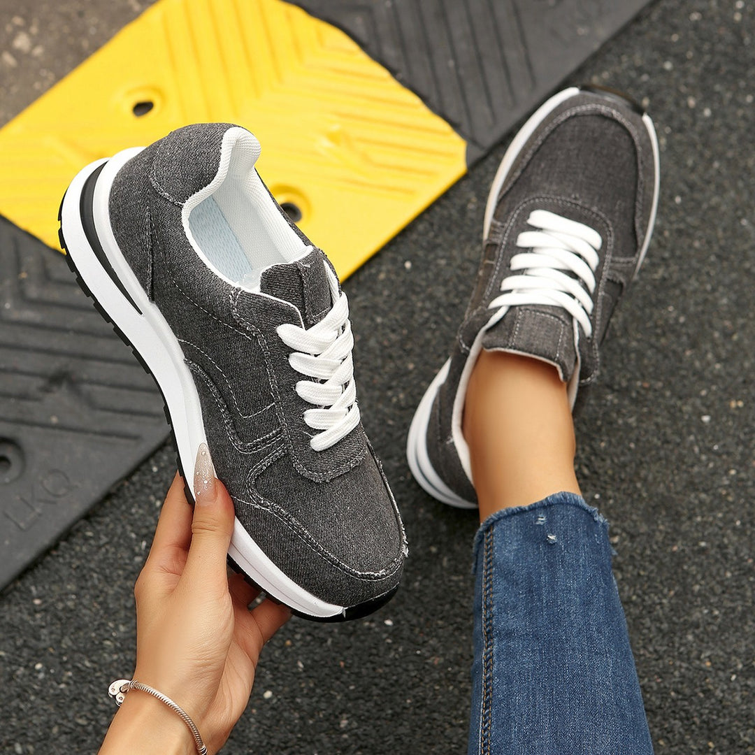 Damen Freizeit-Sneaker mit atmungsaktivem Obermaterial und dämpfender Sohle R&B