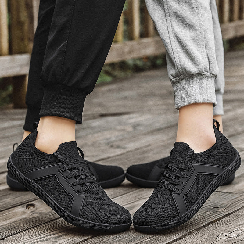 Herren nan urbaner Strick-Freizeit-Sneaker mit elastischem Schlupfschaft, thermoplastischer Seitenverstärkung und stoßdämpfender Leichtlaufsohle R&B