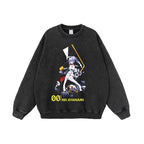 Damen Sweatshirt mit einzigartigem Anime-Motiv und lässigem Schnitt