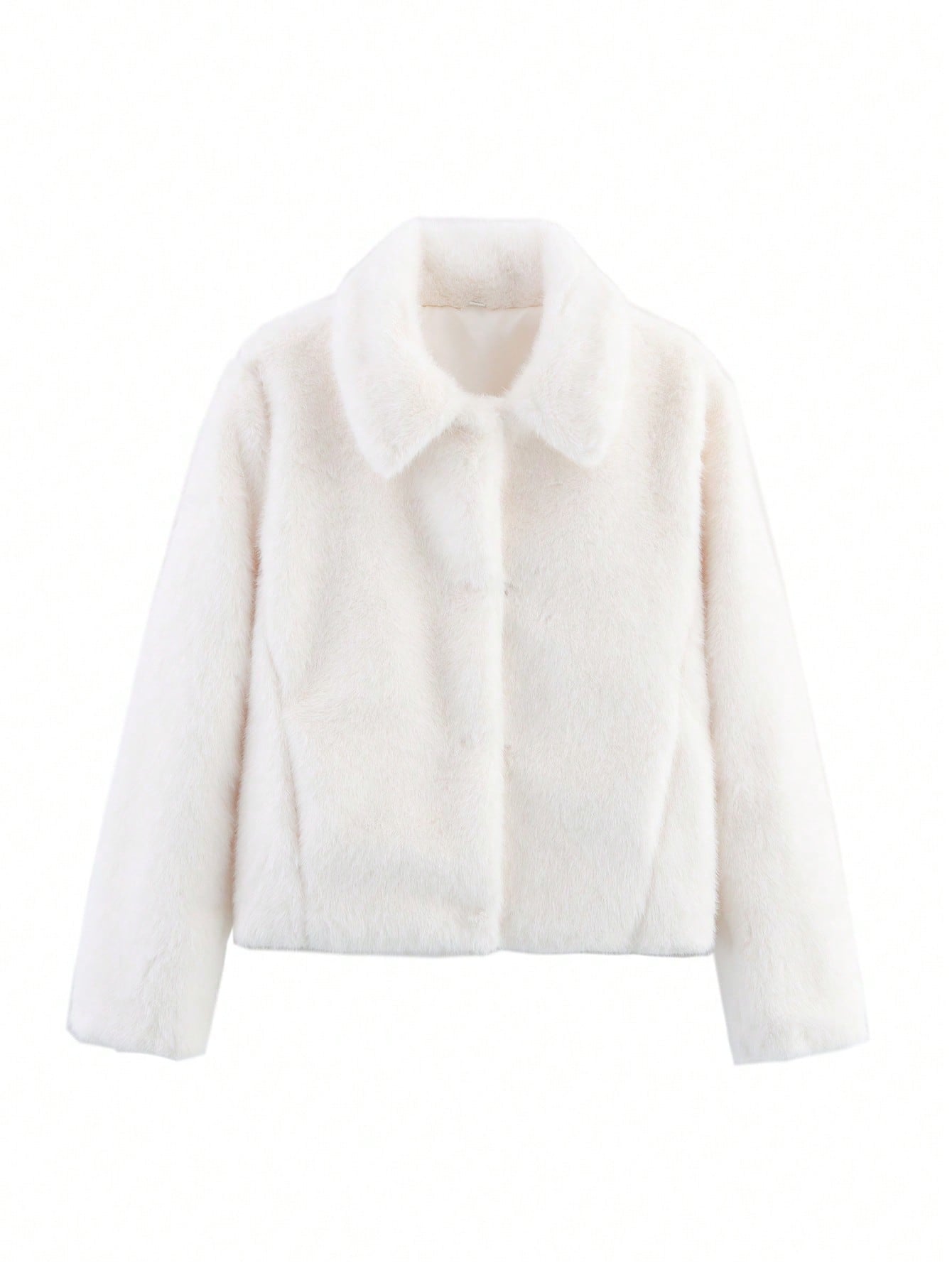 Damen gemütliche und stylische Kurzjacke aus Kunstfell