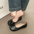 Damen Komfortable Ballerinas mit elegantem, glänzendem Obermaterial