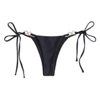 Damen Bikini-Höschen mit verstellbaren BindR&Bändern und dekorativen Ringakzenten R&B