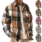 Herren kariertes Flanellhemd R&B