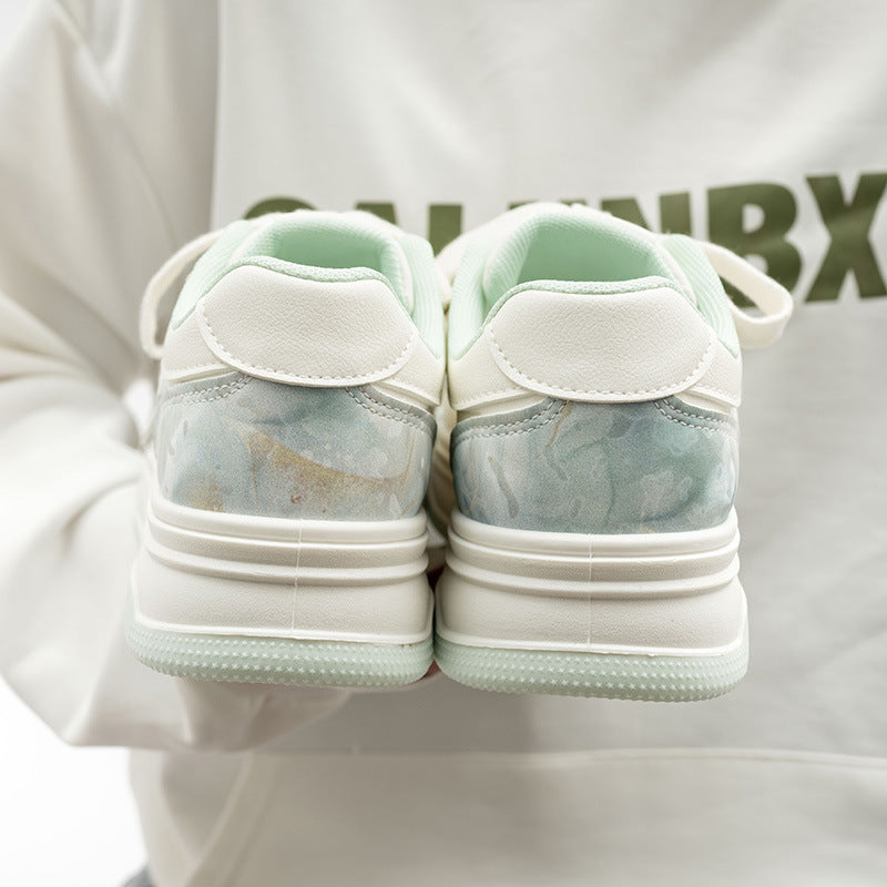 Damen Sportliche Sneakers mit verspielt floralem Design und gepolsterter Sohle