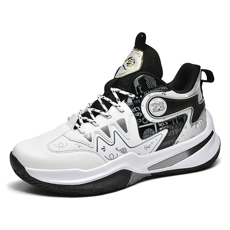 Damen Sportliche High-Top Basketball-Sneaker mit atmungsaktiver Mesh-Oberfläche und dämpfendem Fußbett R&B
