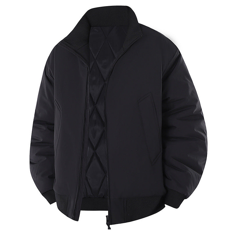 Herren modische Steppjacke mit hohem Kragen R&B