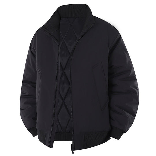 Herren modische Steppjacke mit hohem Kragen R&B
