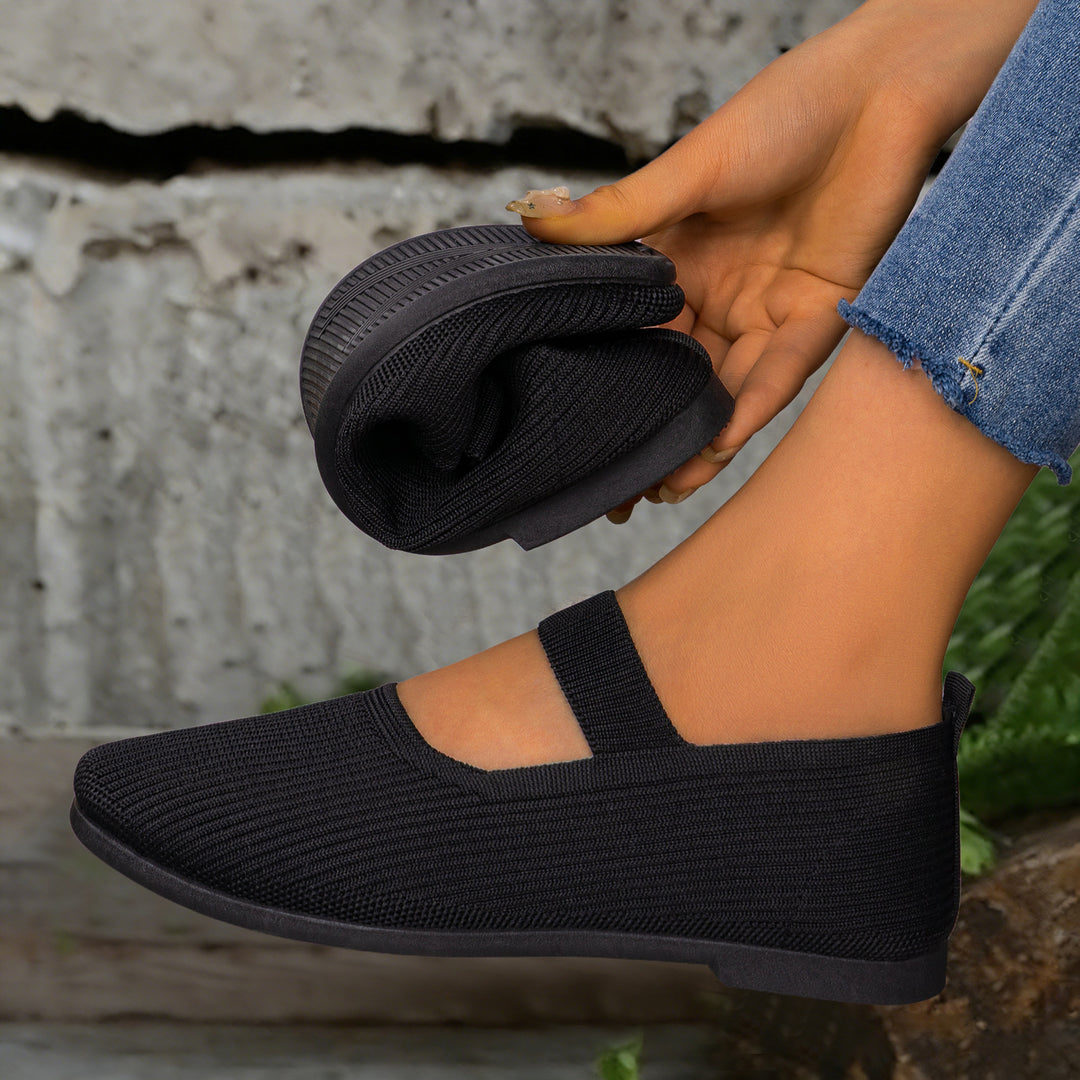 Damen Bequeme und flexible Slip-On Ballerinas R&B
