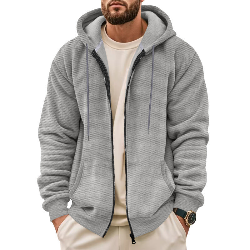 Herren Fleece-Hoodie mit praktischen Taschen R&B