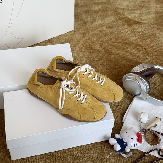 Damen Bequeme Sneakers aus hochwertigem Wildleder mit atmungsaktiver Innensohle R&B