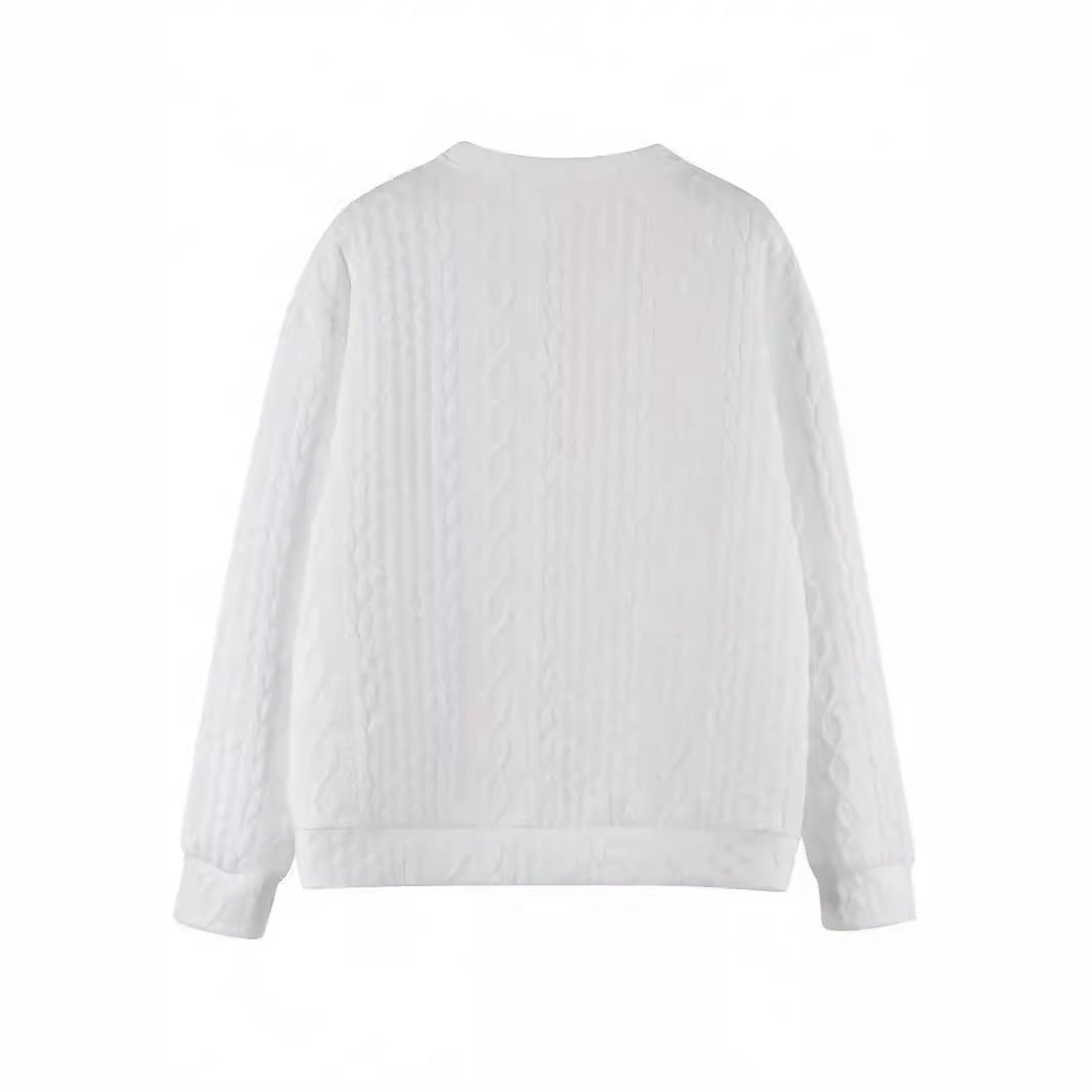 Damen Statement-Strickpullover mit strukturiertem Design R&B