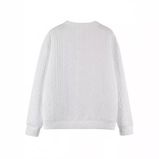Damen Statement-Strickpullover mit strukturiertem Design R&B