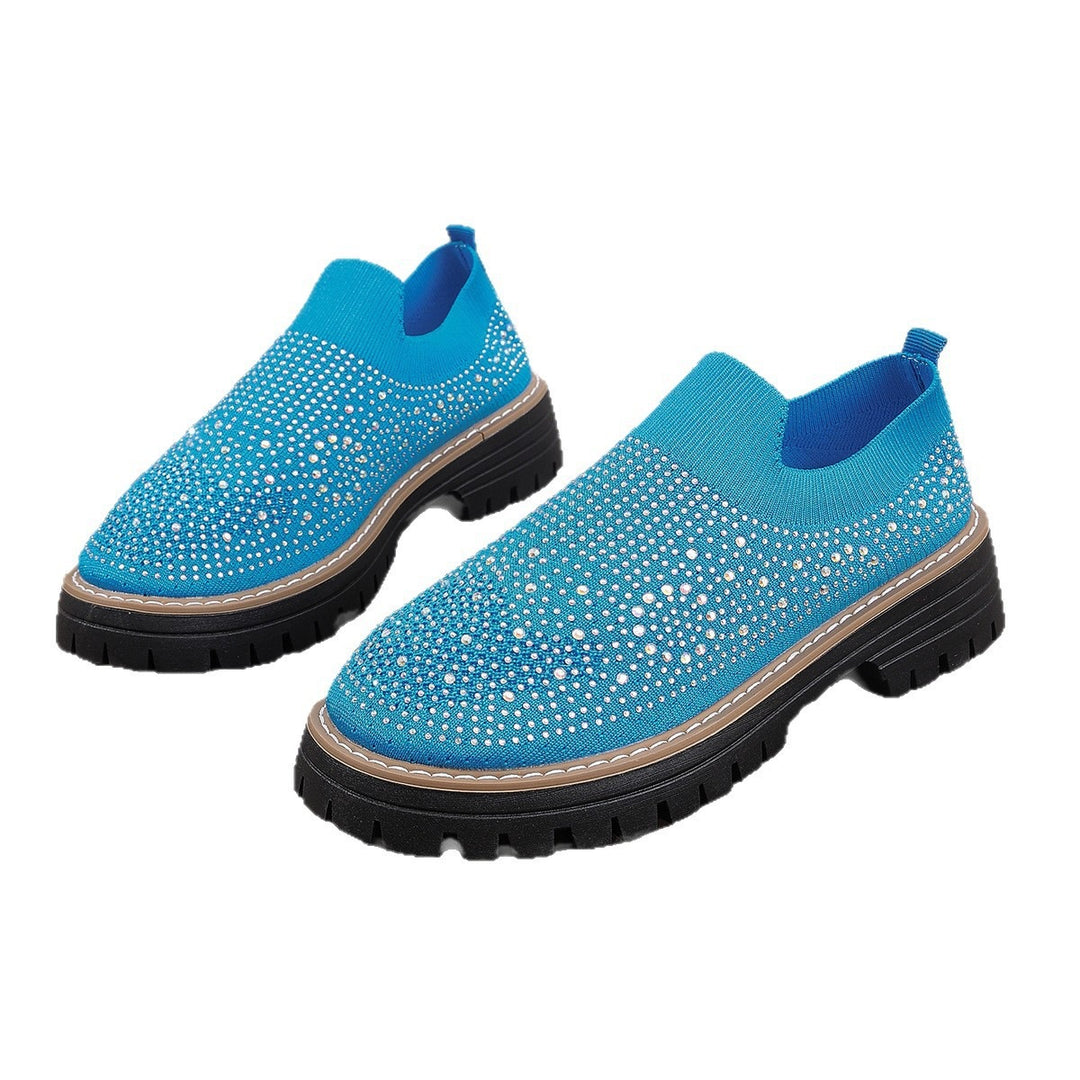Damen Glitzernde Slip-On Sneakers mit komfortablem Fußbett R&B