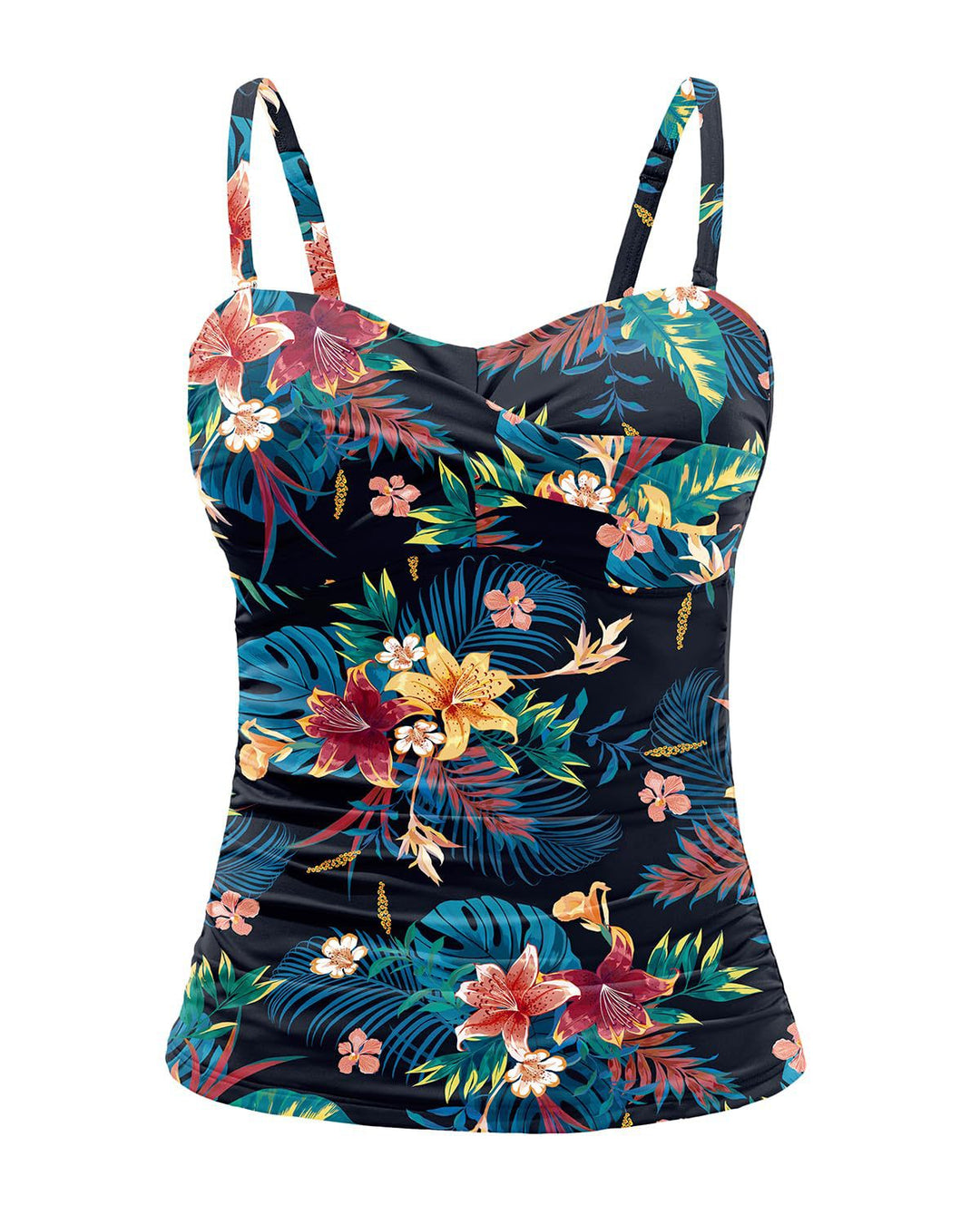Damen Tankini mit raffiniertem Wickeldesign R&B