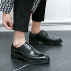 Damen Elegante Schnürschuhe mit hochwertigem Leder und rutschfester Sohle R&B