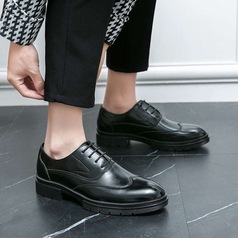 Damen Elegante Schnürschuhe mit hochwertigem Leder und rutschfester Sohle R&B