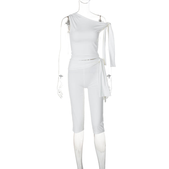 Damen Einseitiger Jumpsuit mit exklusiven Drapierungen R&B