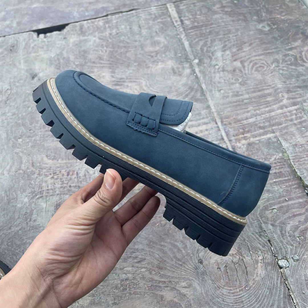 Damen nan Penny-Loafer mit dicker Profilsohle und anatomischer Komfortinnensohle R&B