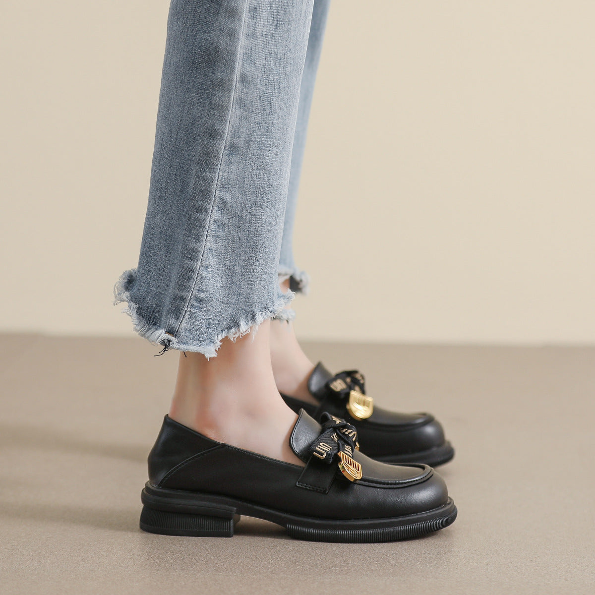 Damen Loafer mit elegantem Schleifen-Detail und bequemem Fußbett