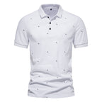 Herren Polohemd mit feinem Muster