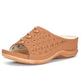 Damen Komfortable Clogs mit modischer Lochmuster-Optik und rutschfester Sohle R&B