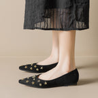 Damen Ballerinas mit funkelnden Details und schicker Sternenhimmel-Applikation